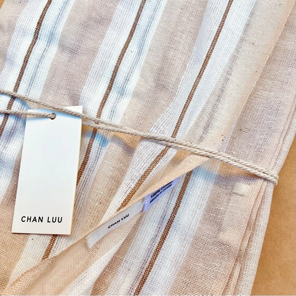 Anthro ❉ Chan Luu Stripe Cotton Dish Towels in Rose Set of 4 - Picture 7 of 10